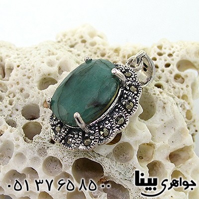 گردنبند زمرد زنانه مارکازیت هانگ _کد:8201