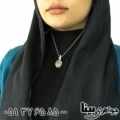 گردنبند یاقوت زرد زنانه مارکازیت هانگ _کد:8205