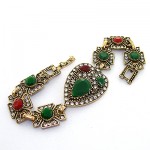 نگین رنگی زنانه عثمانی قلبی _کد:8206