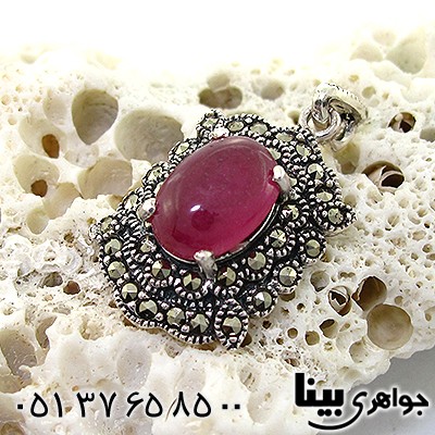 گردنبند یاقوت سرخ زنانه مارکازیت هانگ _کد:8211