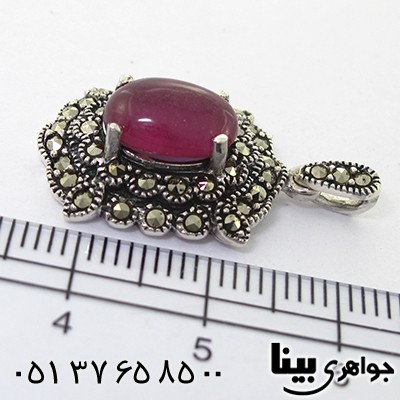 گردنبند یاقوت سرخ زنانه مارکازیت هانگ _کد:8211