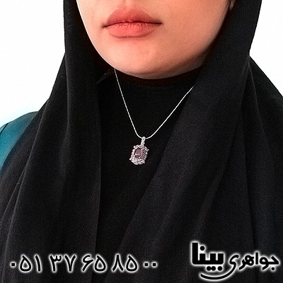 گردنبند یاقوت سرخ زنانه مارکازیت هانگ _کد:8211