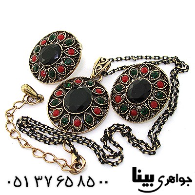 سرویس نگین مشکی عثمانی _کد:8215