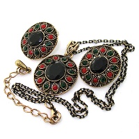 سرویس نگین مشکی عثمانی 