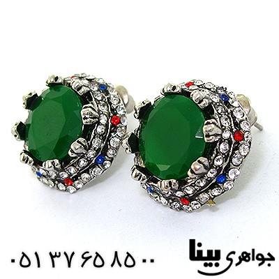 سرویس نگین سبز زنانه طرح عثمانی _کد:8224