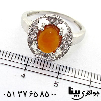 انگشتر عقیق یمنی زنانه مدل سپیده _کد:8232