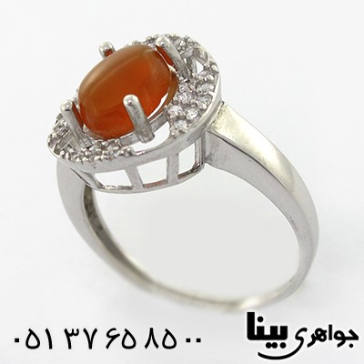 انگشتر عقیق یمنی زنانه مدل سپیده _کد:8232