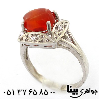 انگشتر عقیق یمنی زنانه مدل ناهید _کد:8240