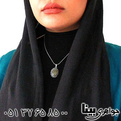 گردنبند یاقوت زرد زنانه مارکازیت هانگ _کد:8242
