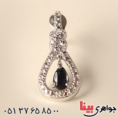 گوشواره یاقوت کبود اشک پاندولی
