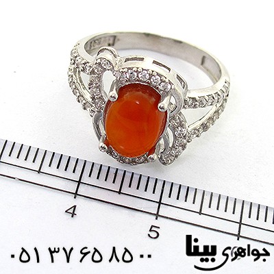 انگشتر عقیق یمنی زنانه مدل رومینا _کد:8246