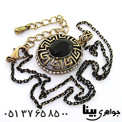 سرویس نگین مشکی طرح ورساچی _کد:8247