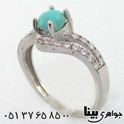 انگشتر فیروزه نیشابوری زنانه مدل رها _کد:8249