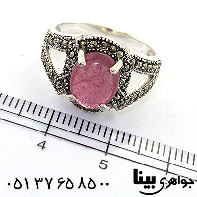 انگشتر یاقوت سرخ زلال زنانه مارکازیت هانگ _کد:8253