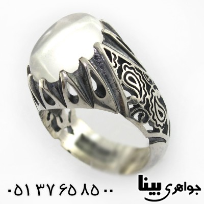 انگشتر در نجف مردانه با رکاب دور اشکی _کد:8259
