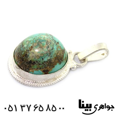 گردنبند فیروزه نیشابوری اصیل مناسب سنگ درمانی _کد:8264