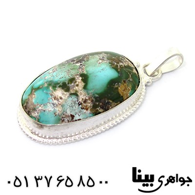 گردنبند فیروزه نیشابوری اصیل مناسب سنگ درمانی _کد:8267