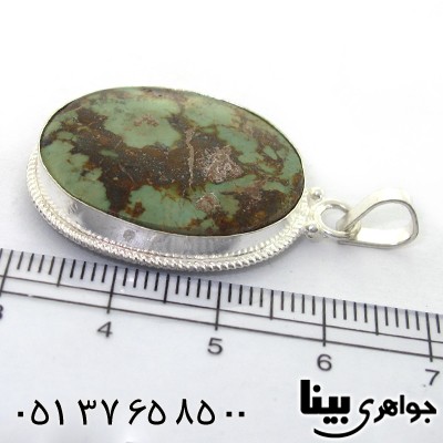 گردنبند فیروزه نیشابوری درشت اصیل مناسب سنگ درمانی _کد:8285