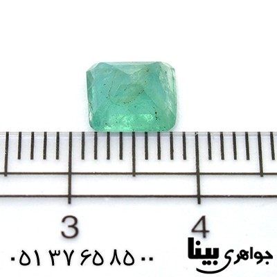 نگین انگشتر زمرد آفریقایی زلال مربعی _کد:8291