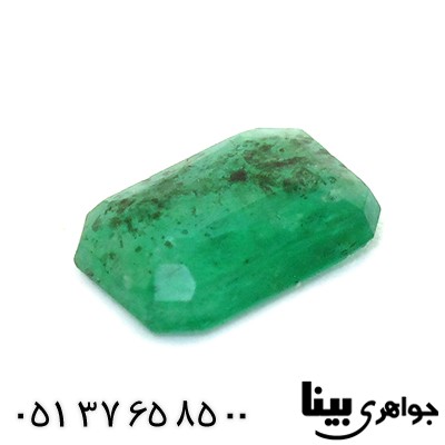 نگین انگشتر زمرد خوشرنگ مستطیلی _کد:8302