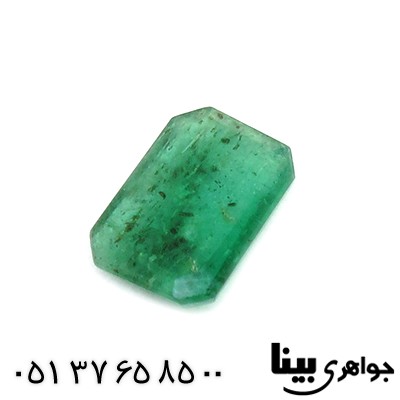نگین انگشتر زمرد خوشرنگ مستطیلی _کد:8302