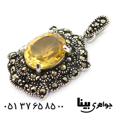 گردنبند سیترین زنانه مارکازیت هانگ _کد:8310