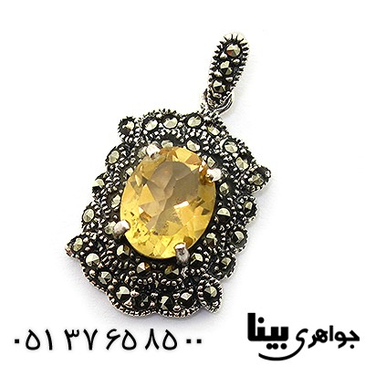 گردنبند سیترین زنانه مارکازیت هانگ _کد:8310