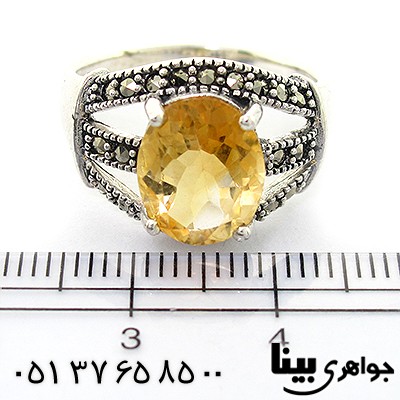 انگشتر سیترین زنانه مارکازیت هانگ _کد:8323