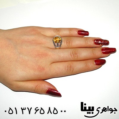 انگشتر سیترین زنانه مارکازیت هانگ _کد:8323