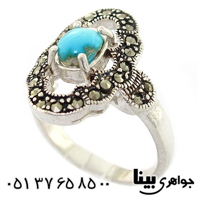 انگشتر فیروزه نیشابوری زنانه مارکازیتی _کد:8327