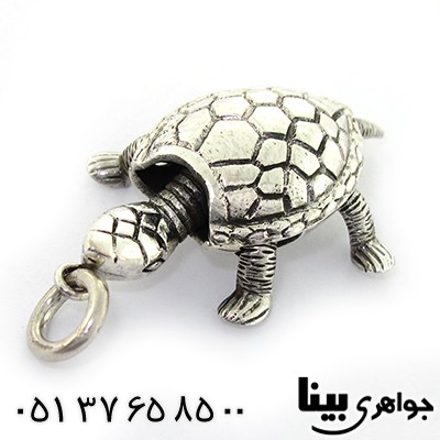 گردنبند نقره لاک پشت متحرک کلکسیونی _کد:8333