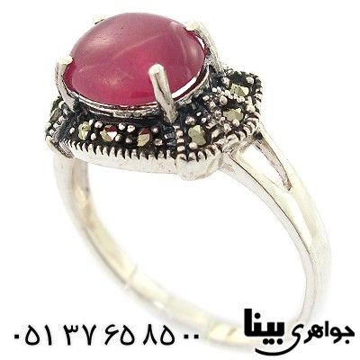 انگشتر یاقوت سرخ عالی زنانه مارکازیت هانگ _کد:8343