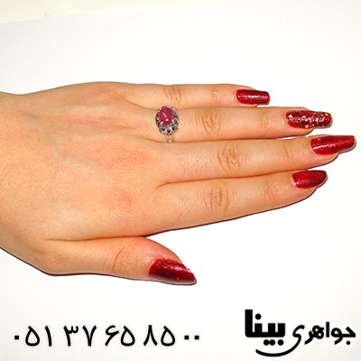 انگشتر یاقوت سرخ عالی زنانه مارکازیت هانگ _کد:8343