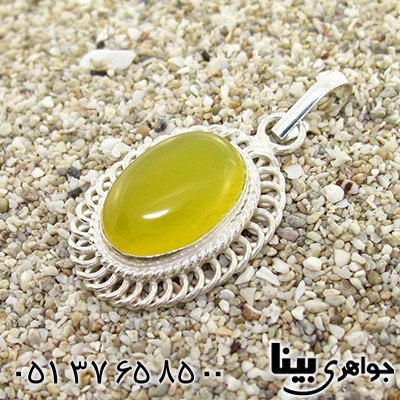 گردنبند عقیق شرف الشمس زنانه مدل خورشید تابان _کد:8373