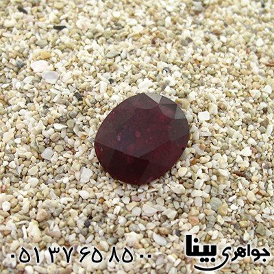 نگین انگشتر یاقوت سرخ عالی تراش برلیانی _کد:8376