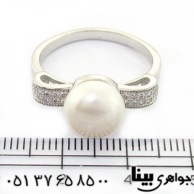انگشتر مروارید عالی زنانه مدل پاپیون _کد:8378
