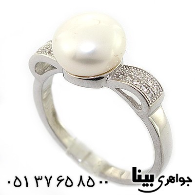 انگشتر مروارید عالی زنانه مدل پاپیون _کد:8378