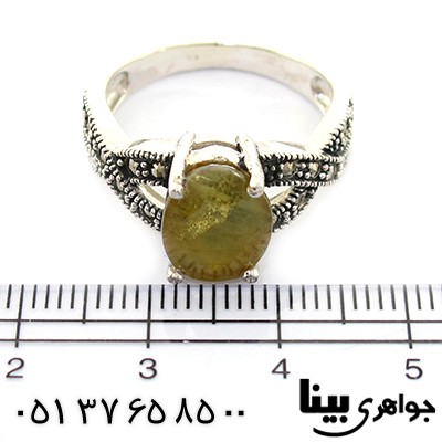 انگشتر یاقوت زرد زنانه مارکازیت هانگ _کد:8380