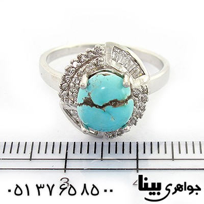 انگشتر فیروزه نیشابوری شجری زنانه رادیوم لوکس _کد:8385