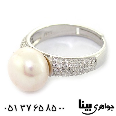 انگشتر مروارید عالی زنانه مدل نیکا _کد:8393
