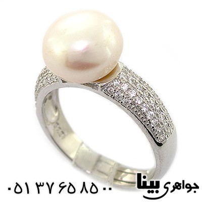 انگشتر مروارید عالی زنانه مدل نیکا _کد:8393