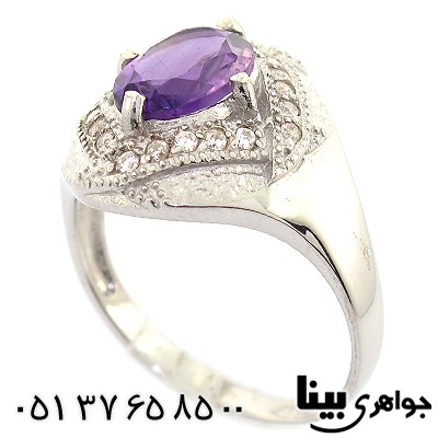 انگشتر آمتیست زنانه رادیوم لوکس _کد:8398