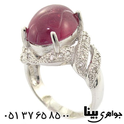 انگشتر یاقوت سرخ عالی درشت زنانه رادیوم لوکس _کد:8399