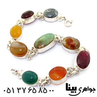 دستبند چند جواهر زنانه مدل سلجوقی _کد:8401