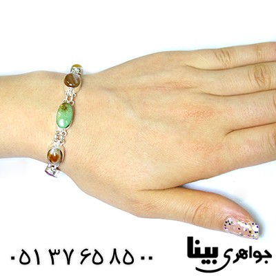 دستبند چند جواهر زنانه مدل سلجوقی _کد:8401