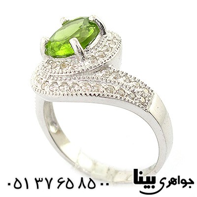 انگشتر زبرجد زنانه رادیوم لوکس _کد:8405