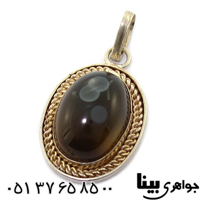 گردنبند عقیق باباقوری زنانه خوش نقش و قدیمی ساز _کد:8416