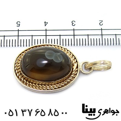 گردنبند عقیق باباقوری زنانه خوش نقش و قدیمی ساز _کد:8416