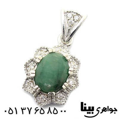 گردنبند زمرد زنانه رادیوم لوکس _کد:8417
