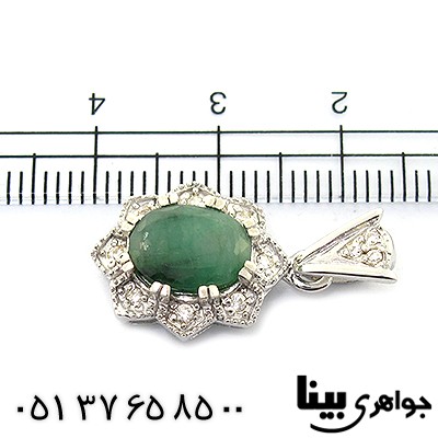 گردنبند زمرد زنانه رادیوم لوکس _کد:8417